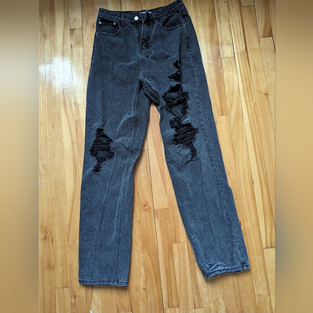 The Kript black baggy jeans